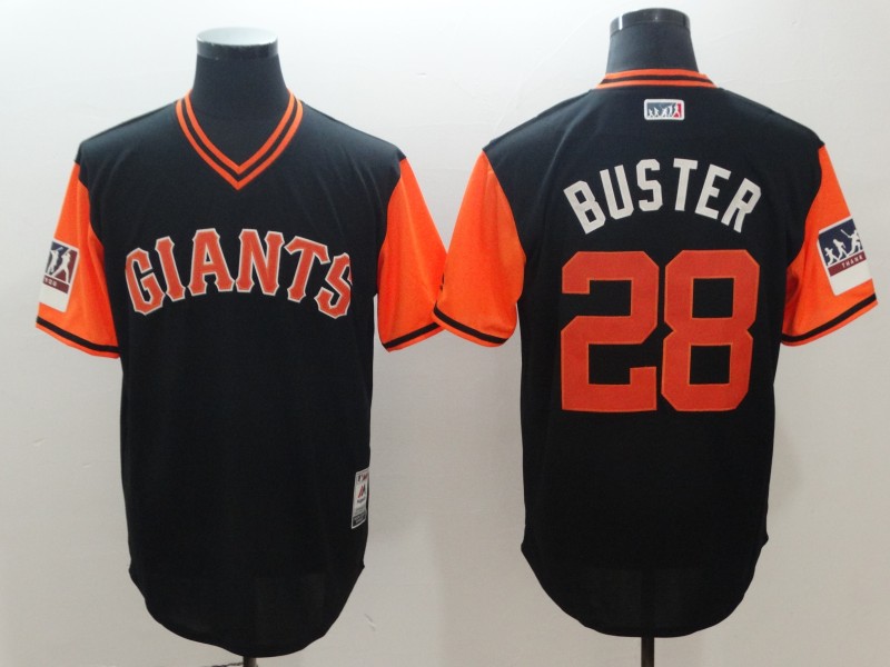 2018 Men San Francisco Giants #28 Buster black New Rush Limited MLB Jerseys-0